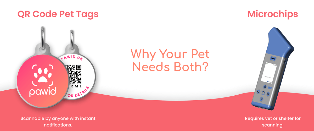 QR Code Pet Tags vs. Microchips: Why Your Pet Needs Both – Paw ID